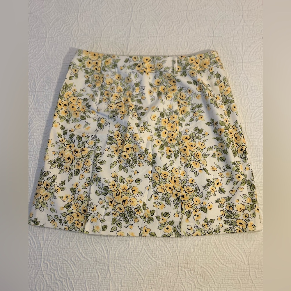 LOFT Summer Flower Mini Skirt